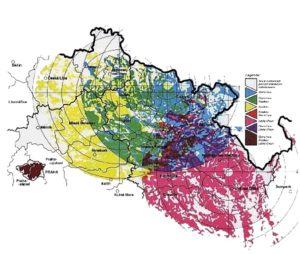 Radiokomunikační systém - mapa pokrytí