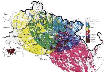 Radiokomunikační systém - mapa pokrytí